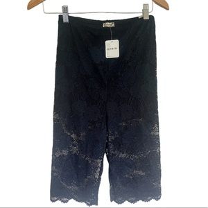 Free People Bianca lace bike shorts, size L